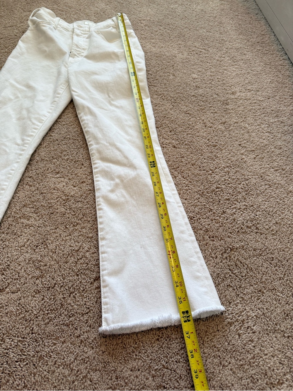 MOTHER White Ankle Crop Jeans - Picture 3 of 12